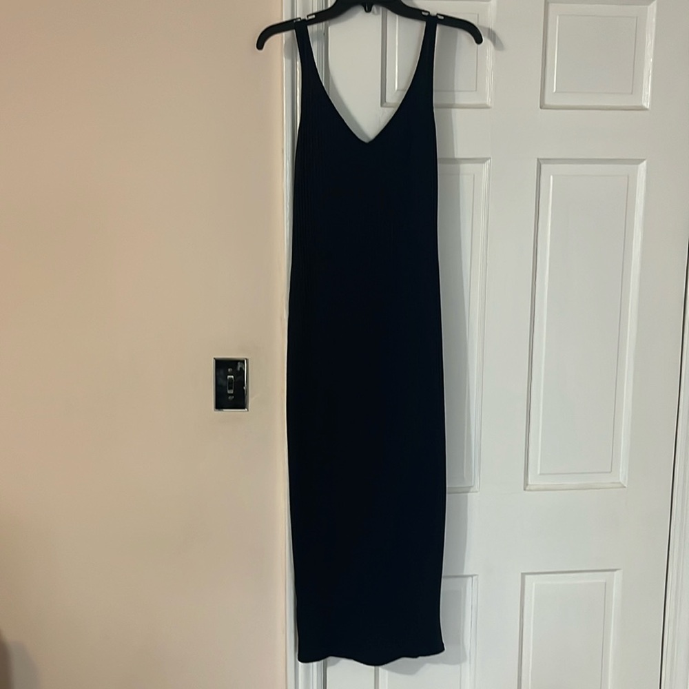 Shein Navy Blue Midi Dress
